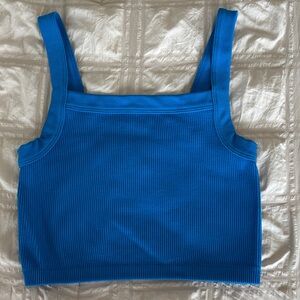 Cotton On Blue Ribbed Women's Top